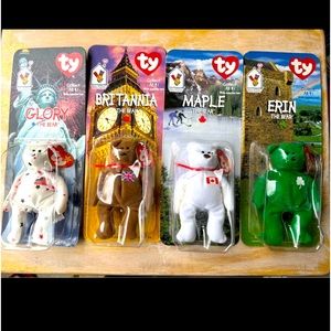 4 International Bears from the Ronald McDonald House Charities.